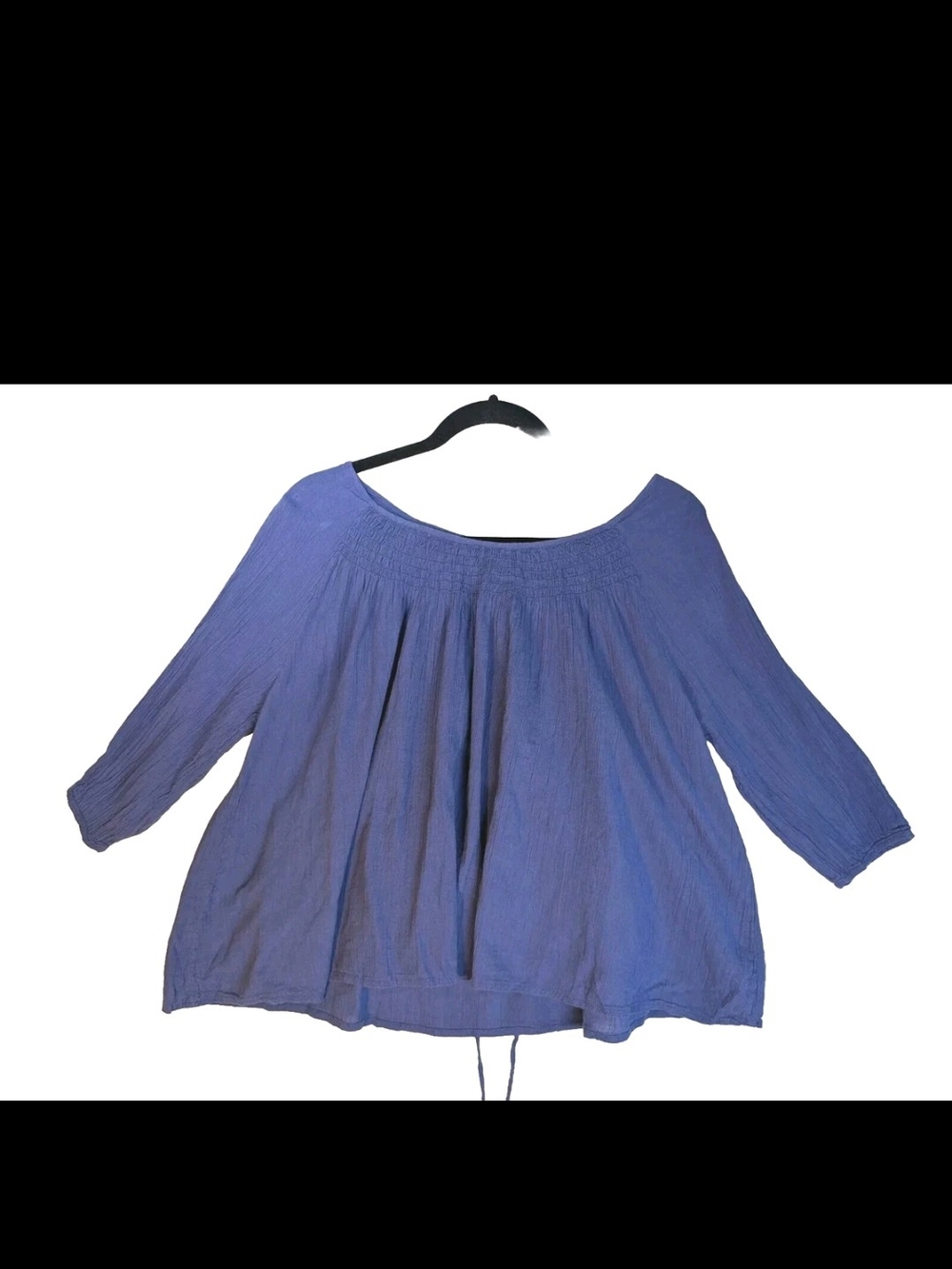 Joe Fresh Lavender-Blue Peasant Blouse